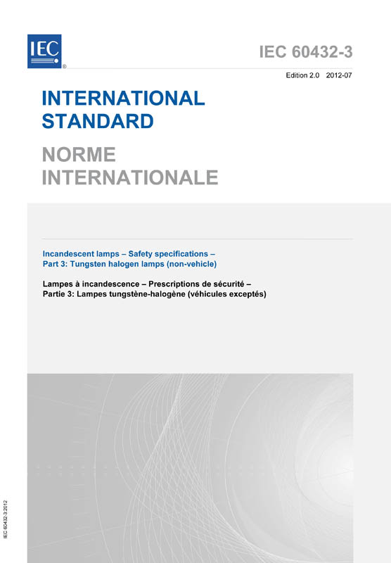 Cover IEC 60432-3:2012